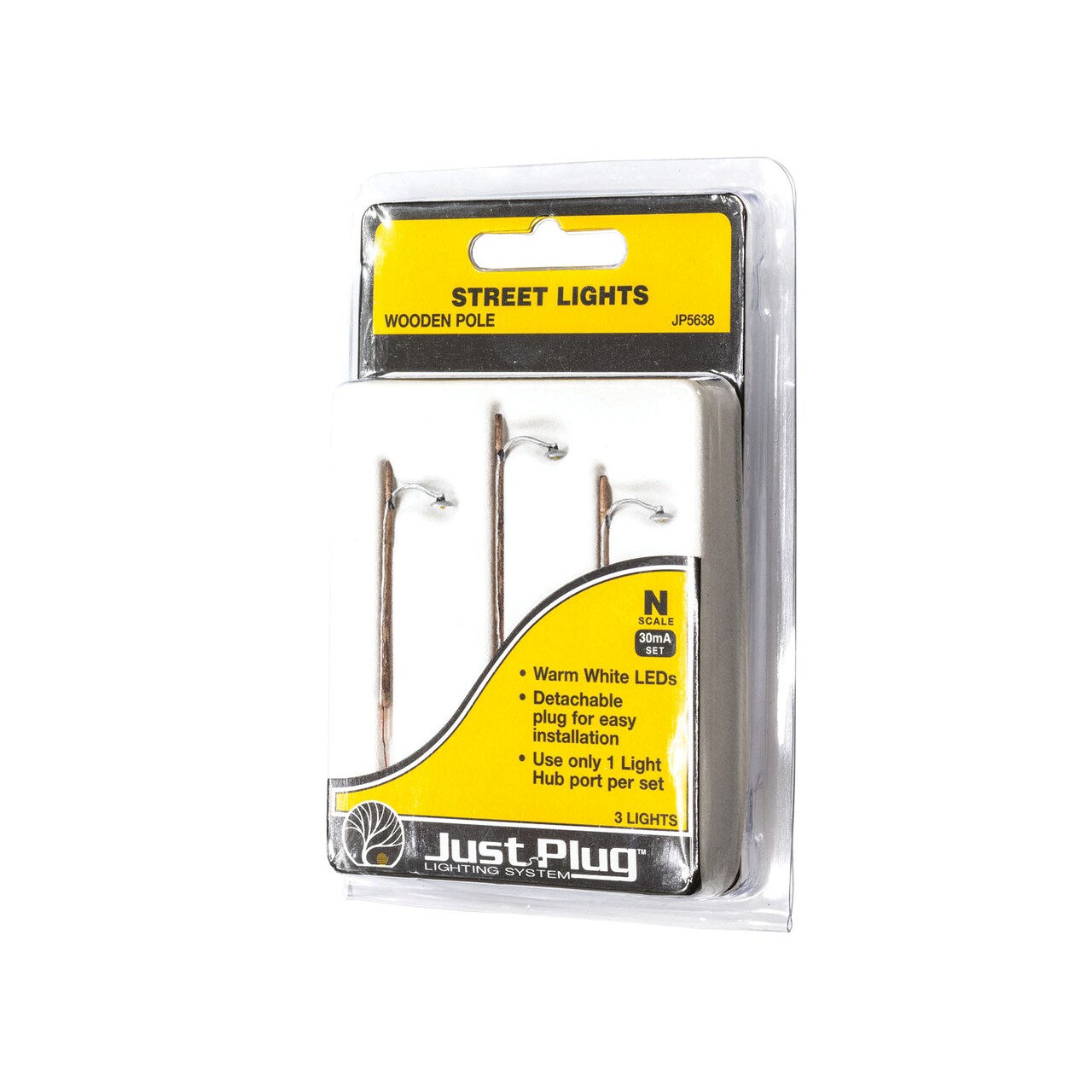 Woodland Scenics N-Scale N WOODEN POLE STREET LIGHTS Scenery Accessories